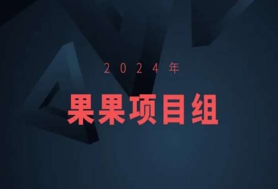 2024年果果项目组项目合集-果果最新项目 - 中赚网创-中赚网创