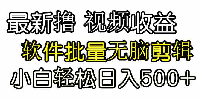 发视频撸收益，软件无脑批量剪辑，第一天发第二天就有钱 - 中赚网创-中赚网创