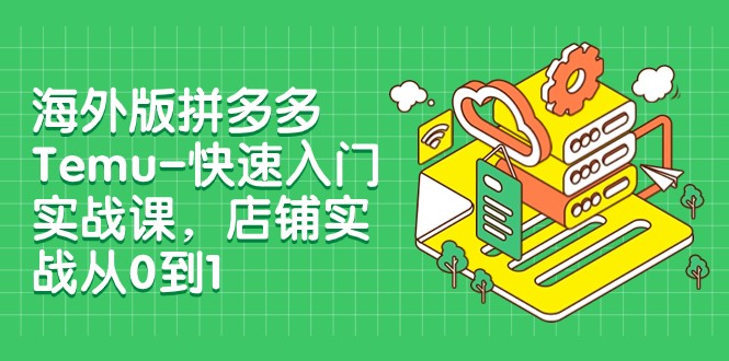 外版拼多多Temu-快速入门实战课，店铺实战从0到1（12节课） - 中赚网创-中赚网创