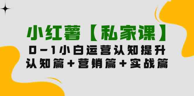 小红薯【私家课】0-1玩赚小红书内容营销，认知篇+营销篇+实战篇（11节课） - 中赚网创-中赚网创