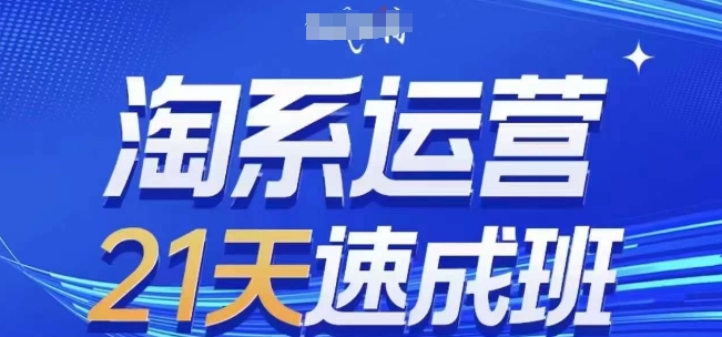 淘系运营21天速成班(更新24年5月)，0基础轻松搞定淘系运营，不做假把式 - 中赚网创-中赚网创