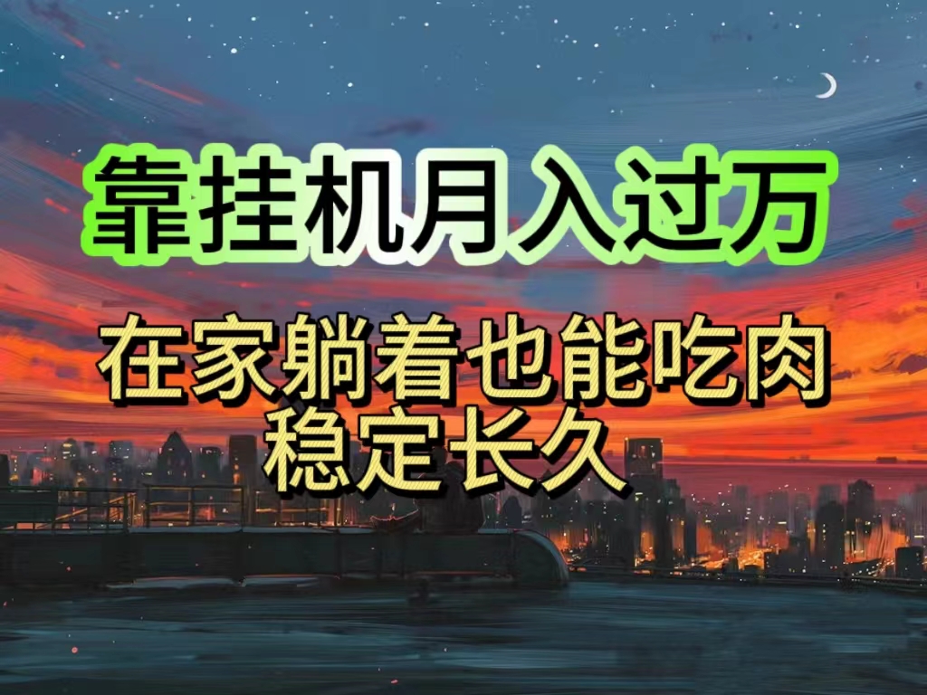 挂机项目日入1000+，躺着也能吃肉，适合宝爸宝妈学生党工作室，电脑手… - 中赚网创-中赚网创