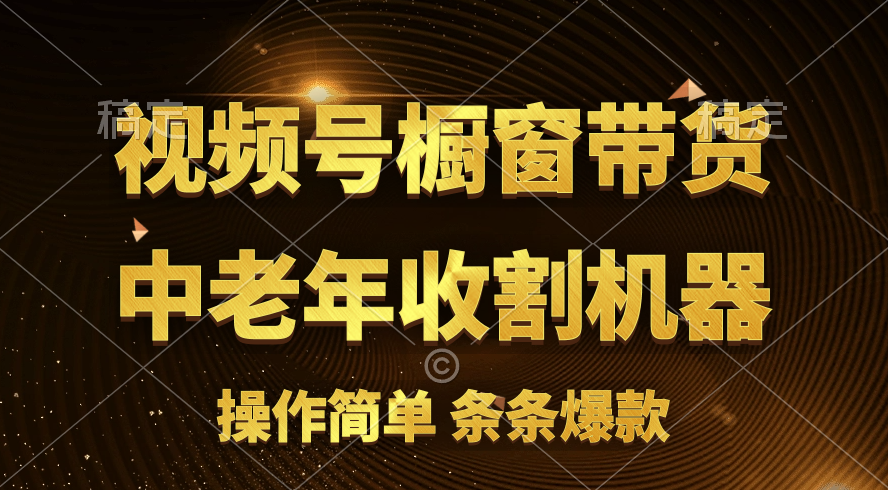 视频号最火爆赛道，橱窗带货，流量分成计划，条… - 中赚网创-中赚网创