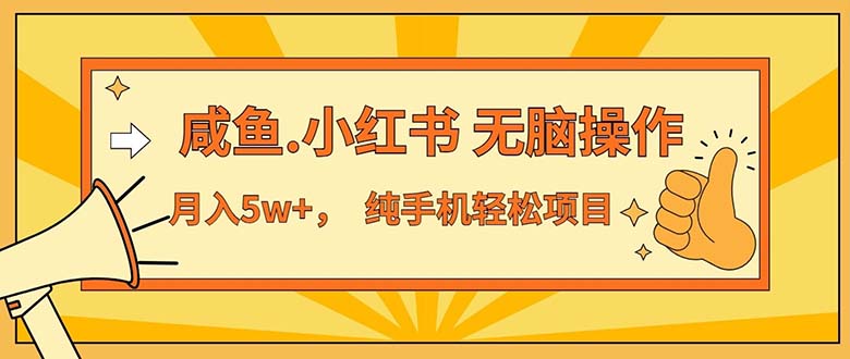 （11524期）2024最赚钱的项目，咸鱼，小红书无脑操作，每单利润500+，轻松月入5万+… - 中赚网创-中赚网创