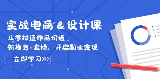 （12654期）实战电商&设计课， 从零打造作品价值，新趋势+实操，开启副业变现 - 中赚网创-中赚网创